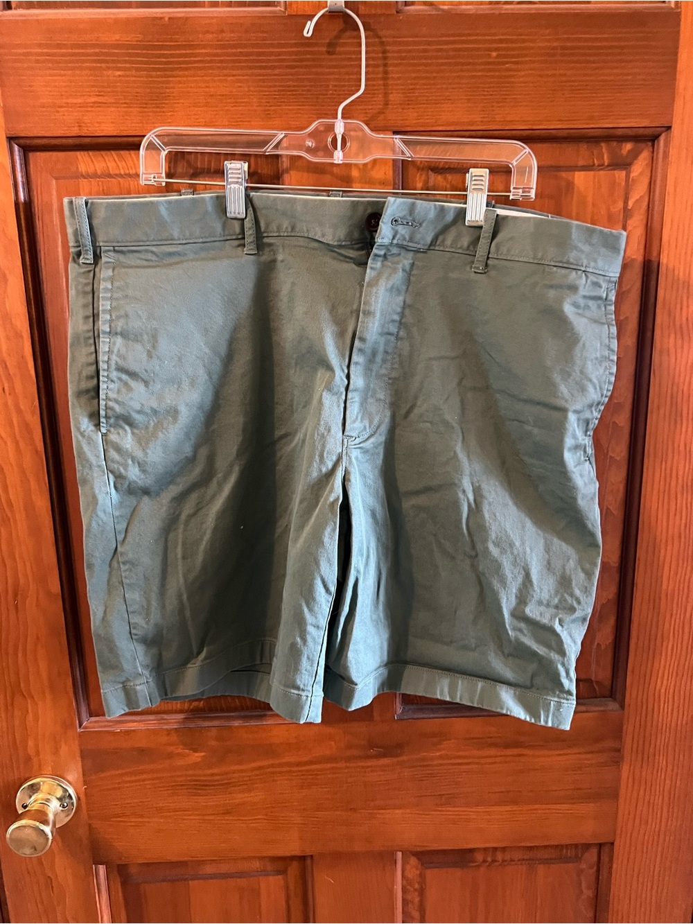 J. Crew Olive Green Flat-Front Men's Shorts